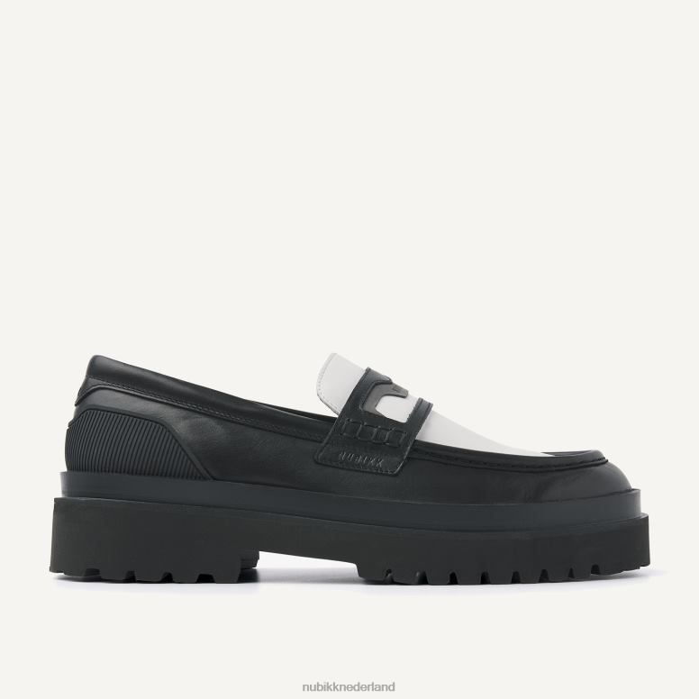 Nubikk Heren Ethan Gatsby combi-loafers H22BN56 schoenen zwart