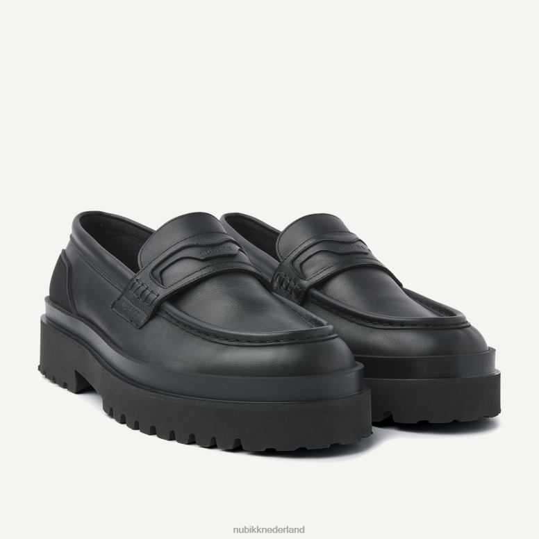 Nubikk Heren Ethan Gatsby loafers H22BN55 schoenen zwart