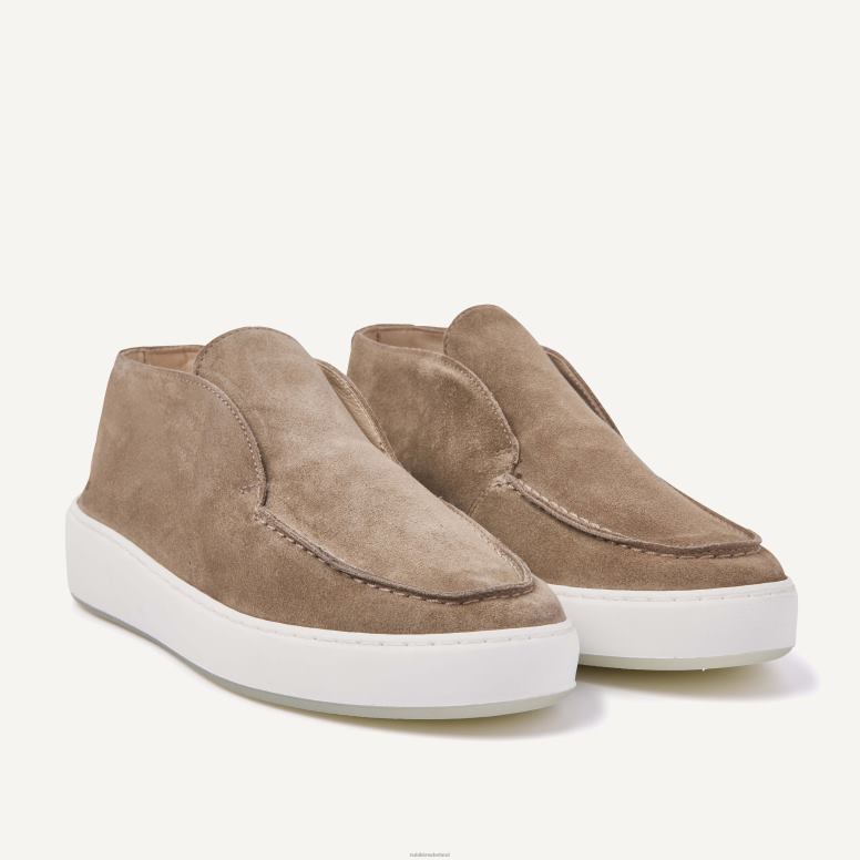 Nubikk Heren jiro suo halfhoge loafers H22BN66 schoenen taupe