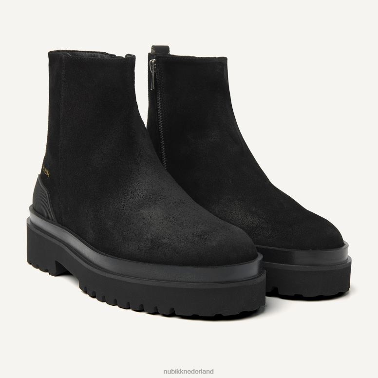 Nubikk Heren Ethan Nolan suède laarzen H22BN10 schoenen zwart