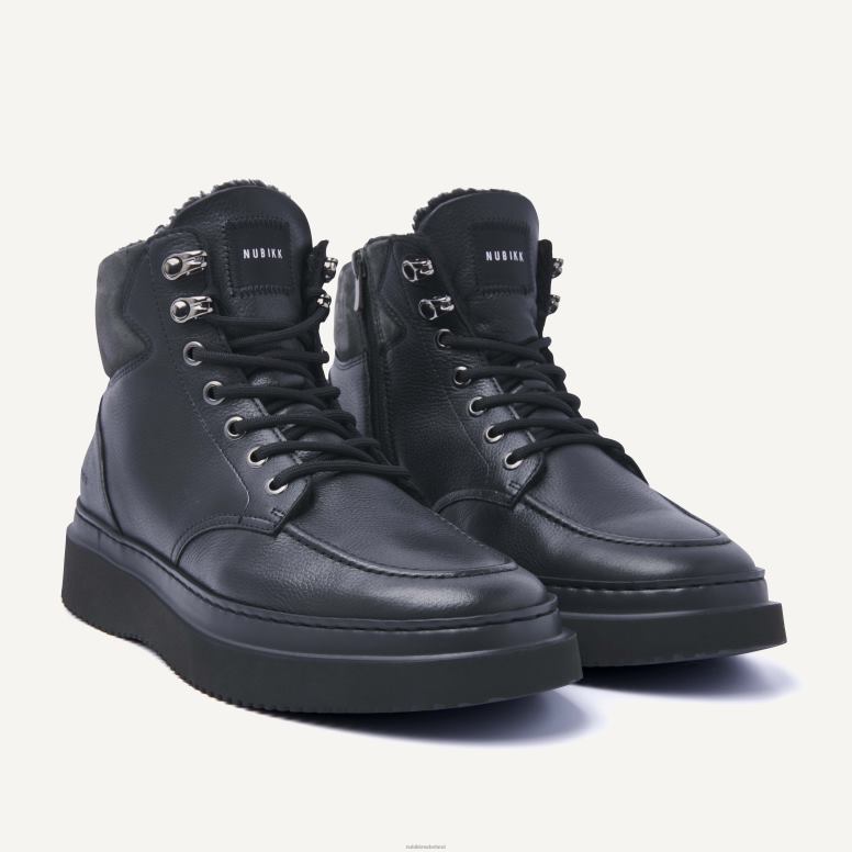 Nubikk Heren Jonah polar bont ravenlaarzen H22BN3 schoenen zwart