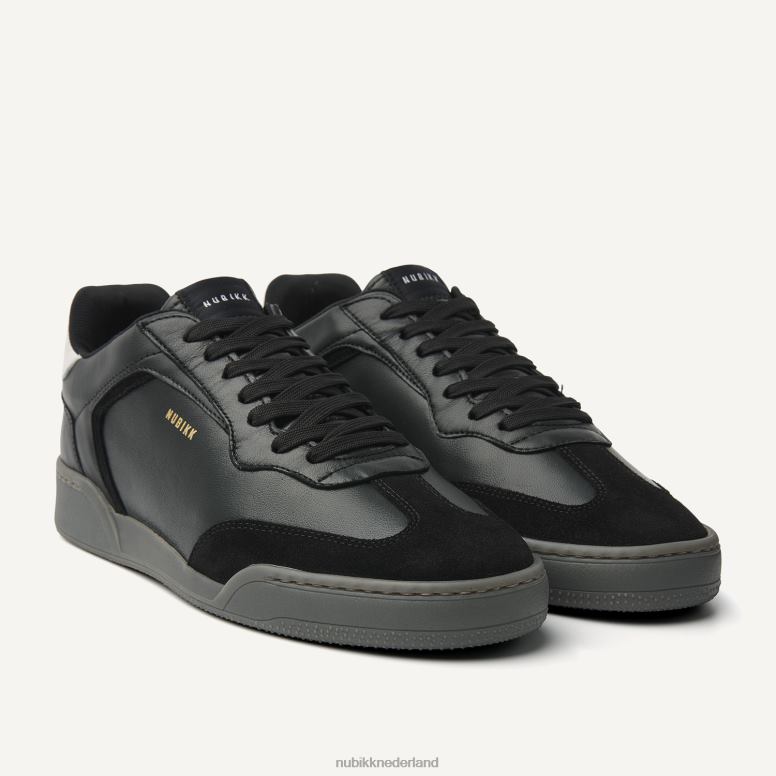 Nubikk Heren Blueberry Wing combi-sneakers H22BN27 schoenen zwart