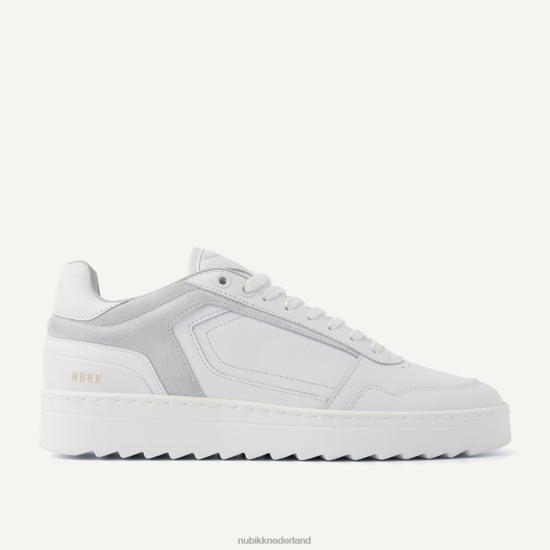 Nubikk Heren Cliff rieten sneakers H22BN43 schoenen wit