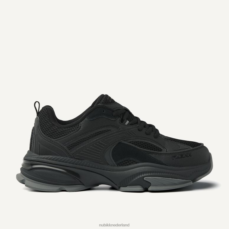 Nubikk Heren Comet Runner Raven sneakers H22BN29 schoenen zwart