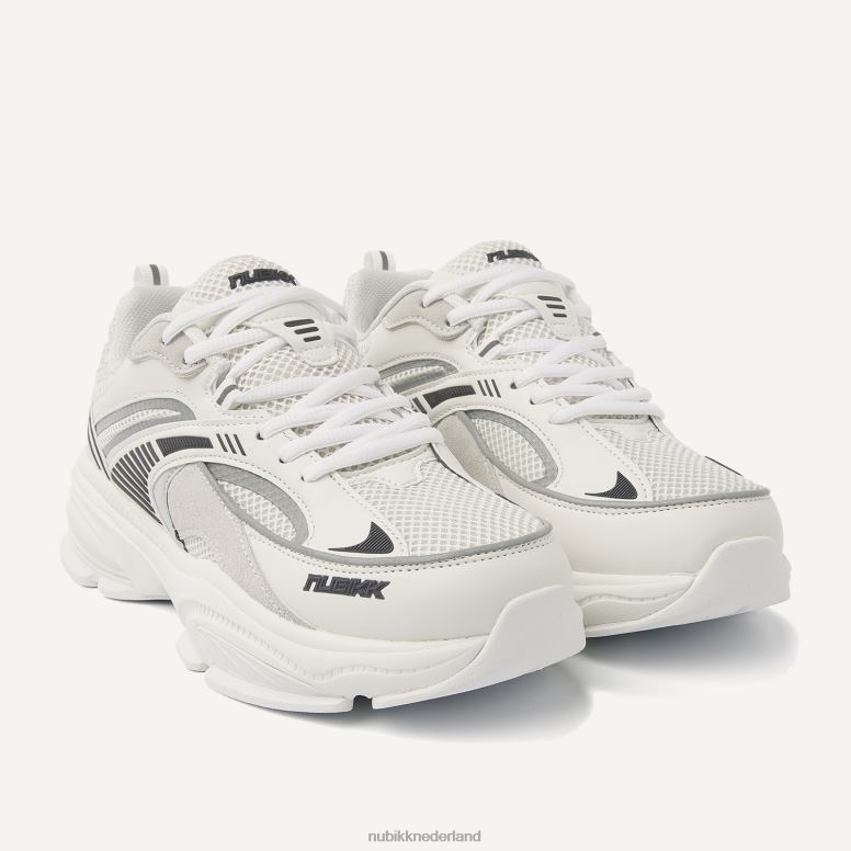 Nubikk Heren Comet Runner combi-sneakers H22BN28 schoenen gebroken wit