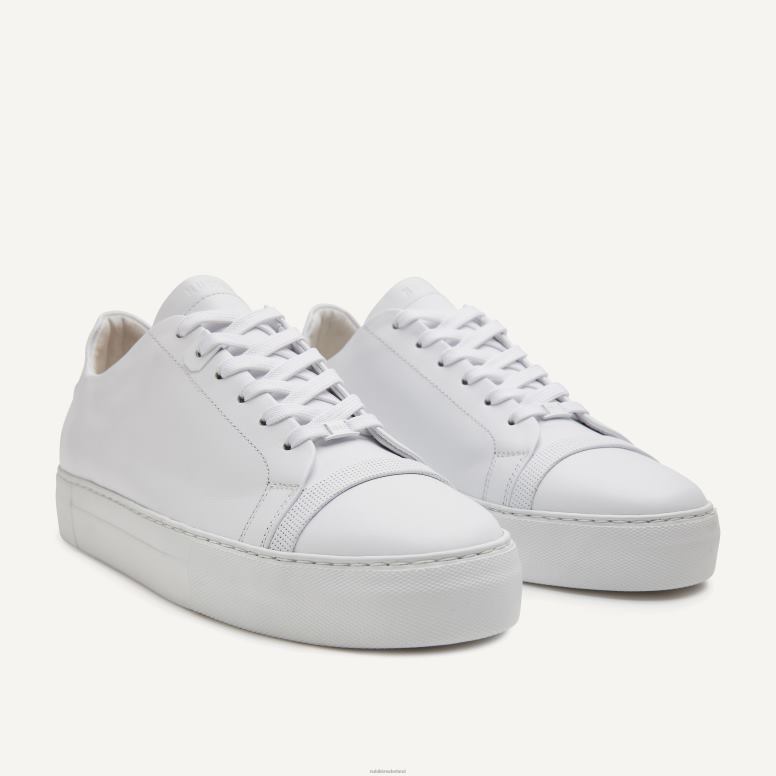 Nubikk Heren Jagger Aspen-sneakers H22BN48 schoenen wit
