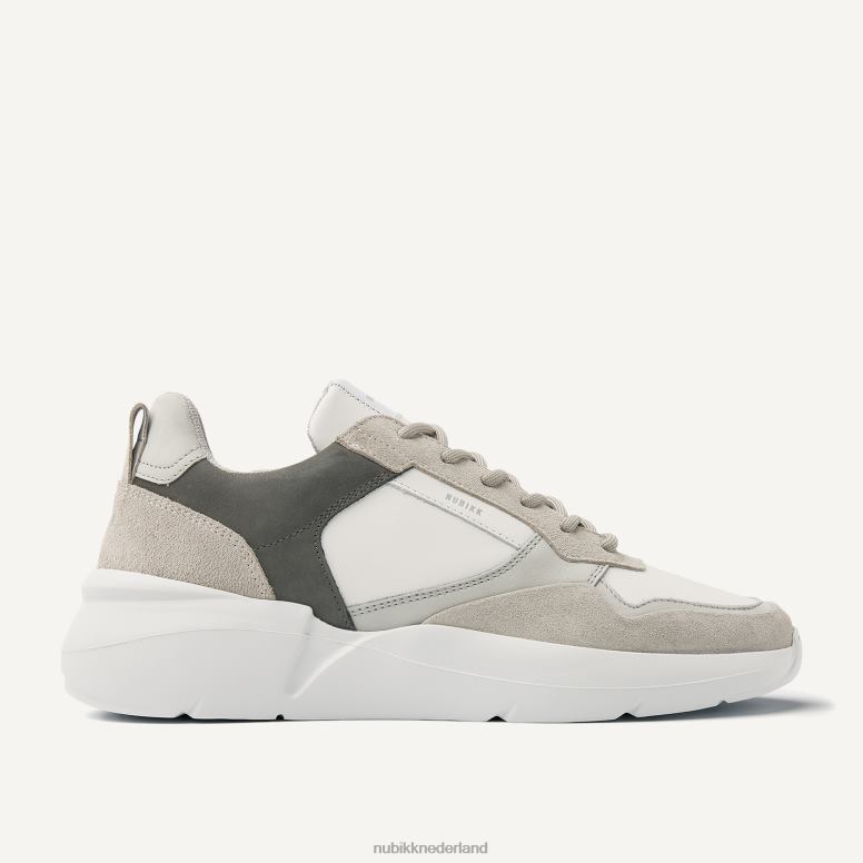 Nubikk Heren Roque Road Wave combi-sneakers H22BN34 schoenen wit
