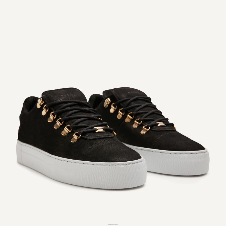 Nubikk Heren jagger klassieke frisse sneakers H22BN50 schoenen zwart