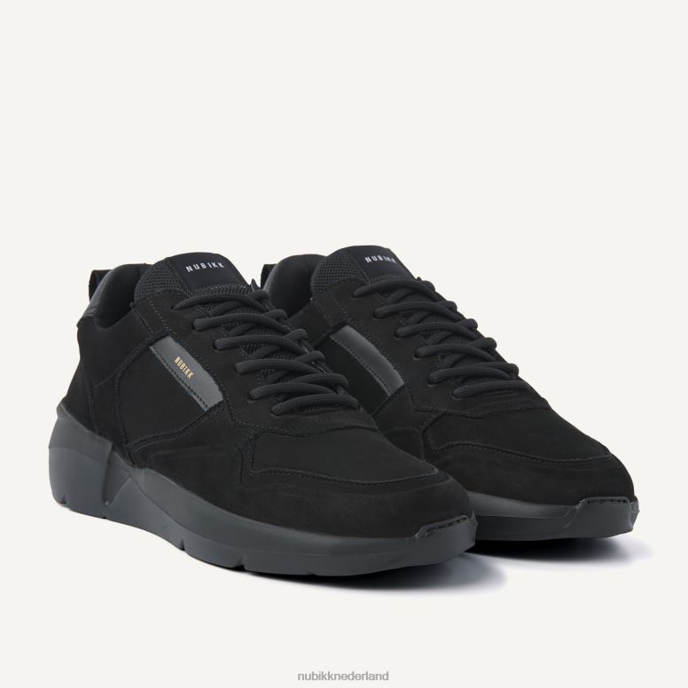 Nubikk Heren roque road wave raven sneakers H22BN31 schoenen zwart