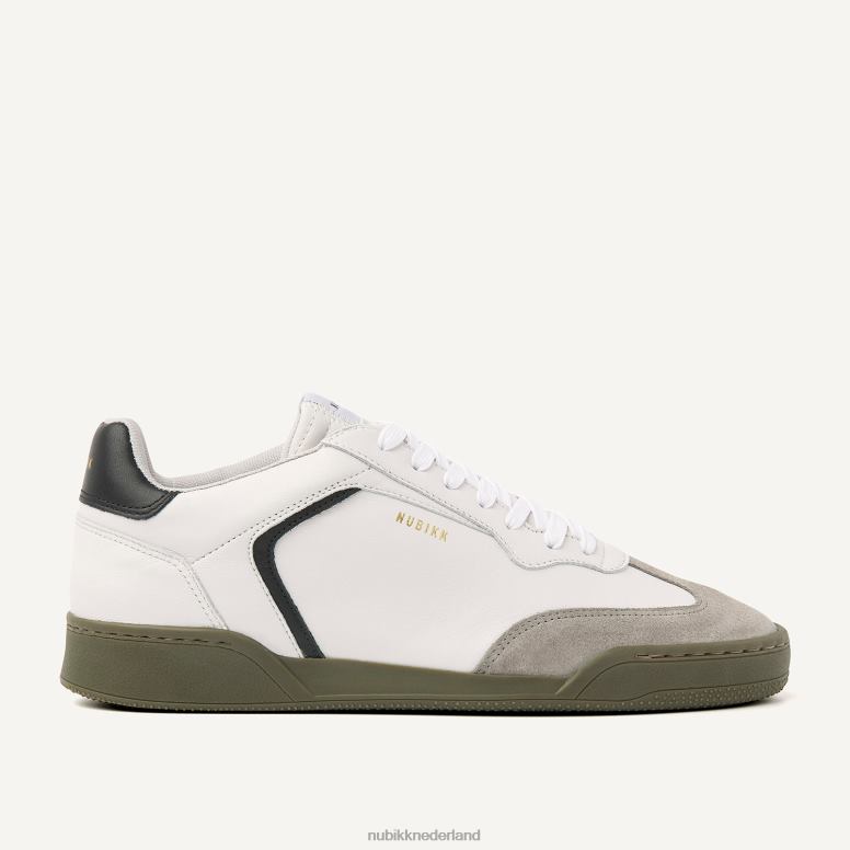 Nubikk Heren sneakers met bosbessenvleugels H22BN26 schoenen wit