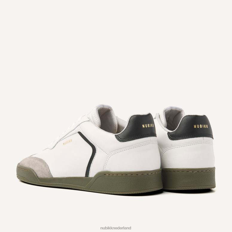 Nubikk Heren sneakers met bosbessenvleugels H22BN26 schoenen wit