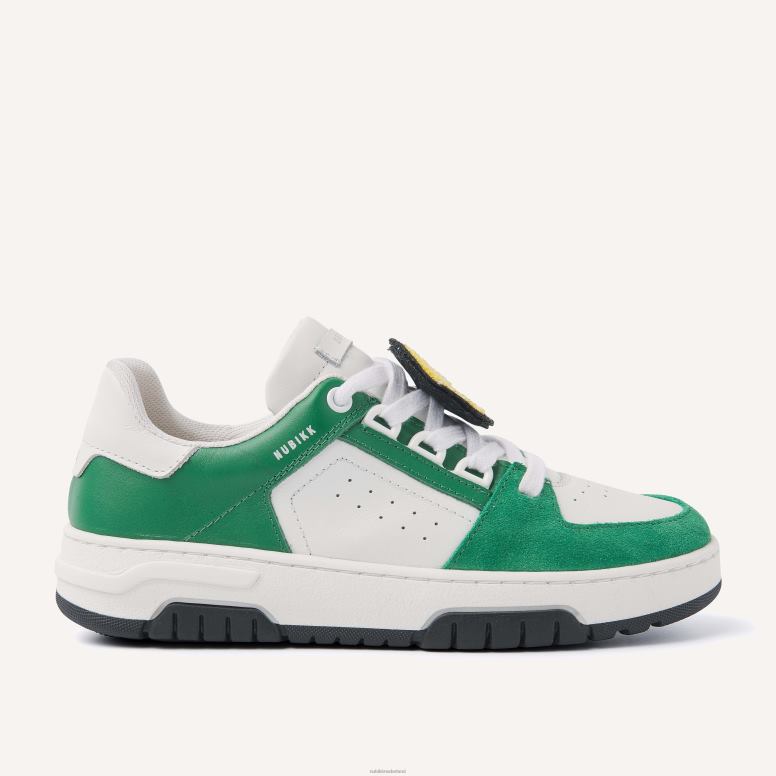 Nubikk kinderen mand buxton jr groene sneakers H22BN226 schoenen wit