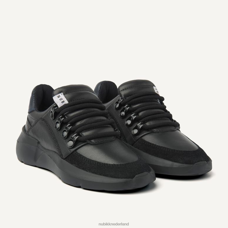 Nubikk kinderen roque roman jr ravenblauwe sneakers H22BN230 schoenen zwart