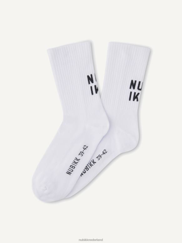 Nubikk vrouwen Nova sokken sokken H22BN203 accessoires wit