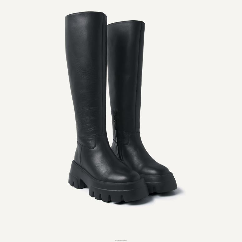 Nubikk vrouwen flore laarzen met rits H22BN198 schoenen zwart