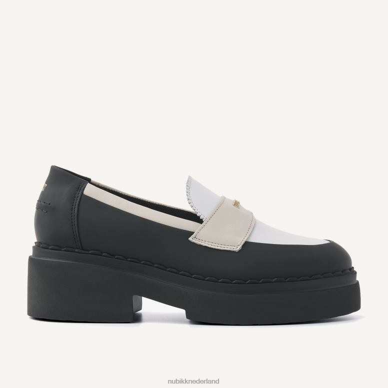 Nubikk vrouwen frankie combi-loafer H22BN151 schoenen zwart