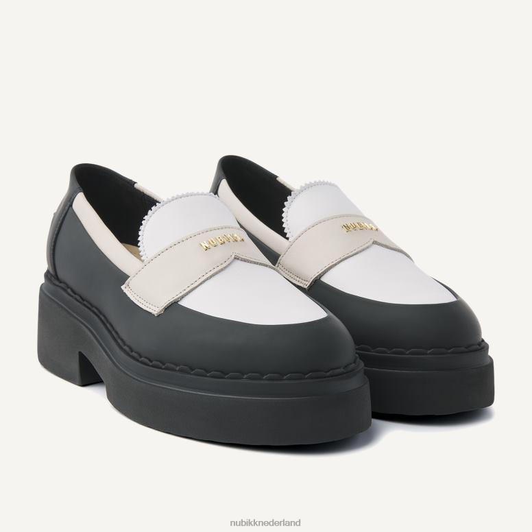 Nubikk vrouwen frankie combi-loafer H22BN151 schoenen zwart