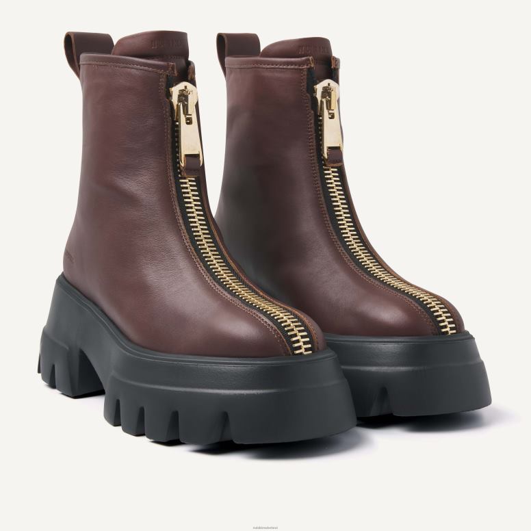 Nubikk vrouwen Flore Farai-laarzen H22BN171 schoenen bruin