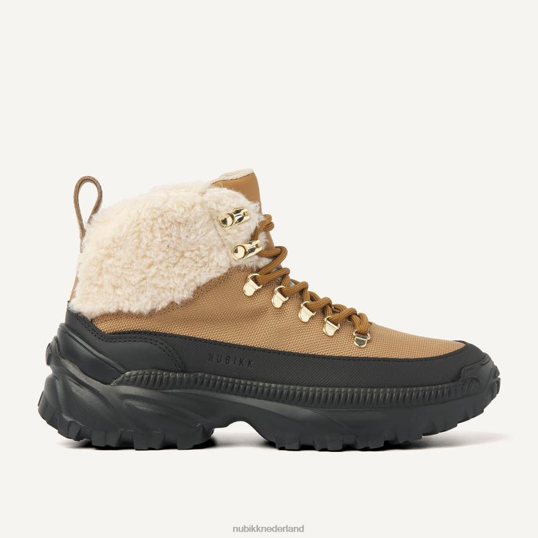 Nubikk vrouwen Wandelschoenen van fosfor torin bont H22BN154 schoenen cognac