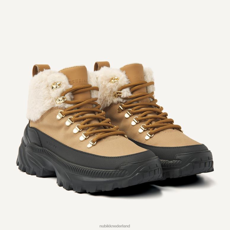 Nubikk vrouwen Wandelschoenen van fosfor torin bont H22BN154 schoenen cognac