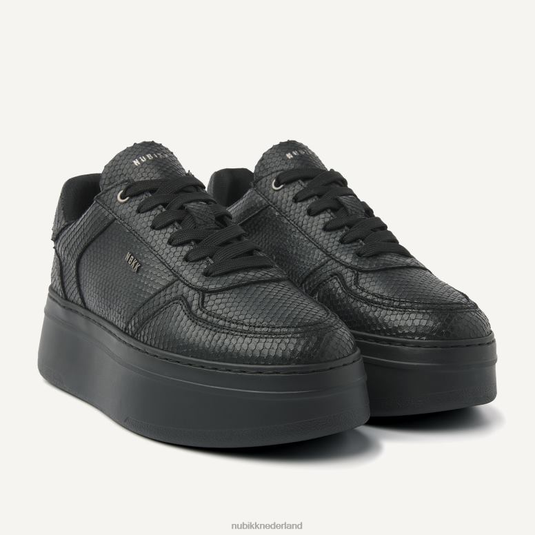 Nubikk vrouwen Bayou platform snake sneakers H22BN112 schoenen zwart