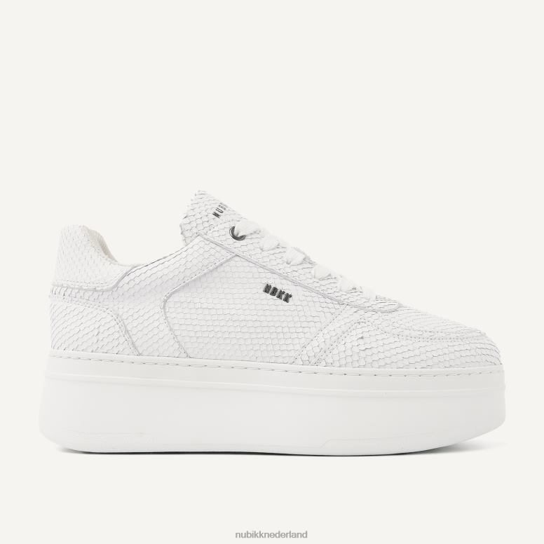 Nubikk vrouwen Bayou platform snake sneakers H22BN114 schoenen wit