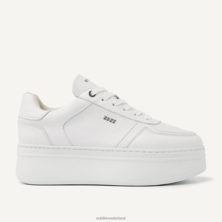 Nubikk vrouwen Bayou platform-sneakers H22BN113 schoenen wit