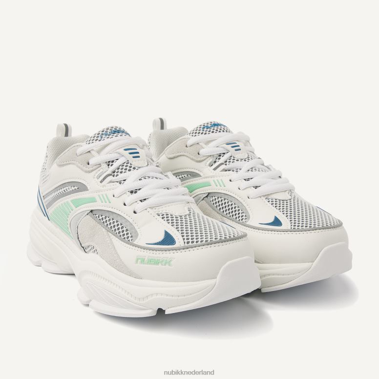 Nubikk vrouwen Comet Runner blauwe sneakers H22BN116 schoenen gebroken wit