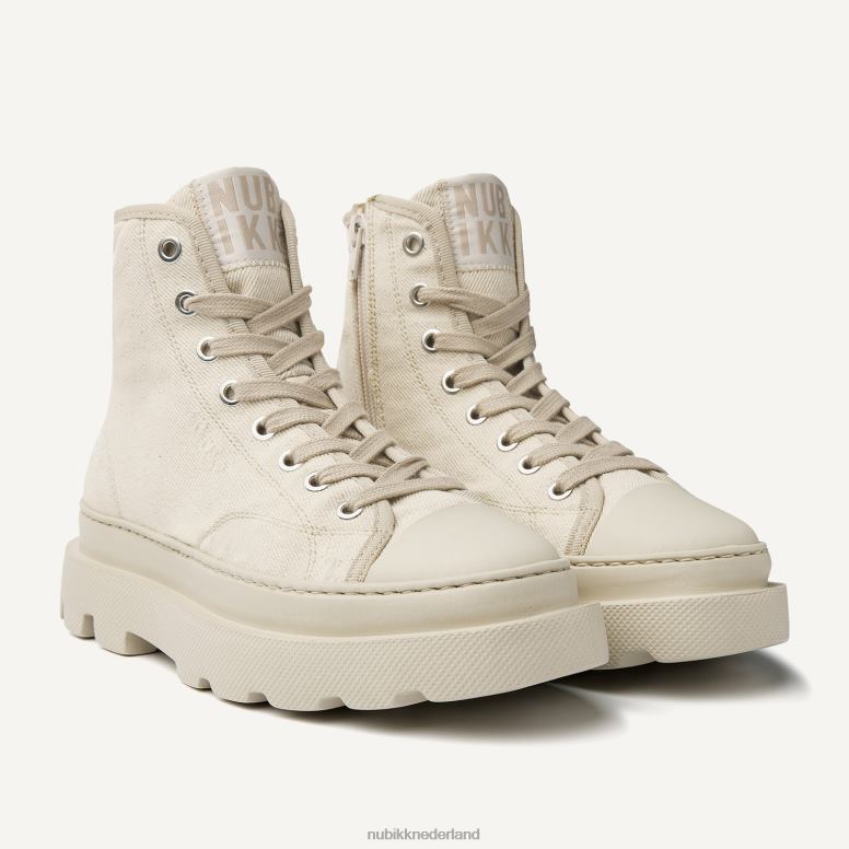 Nubikk vrouwen Monro Charly denim sneakers H22BN156 schoenen beige