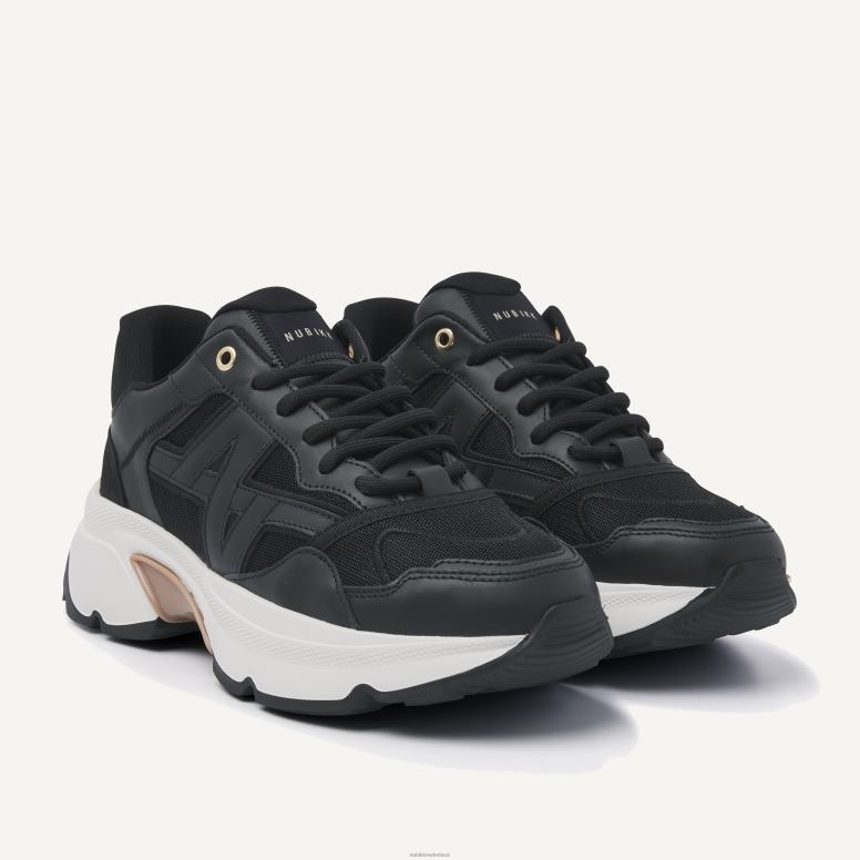 Nubikk vrouwen Ross Trek Edge-sneakers H22BN124 schoenen zwart
