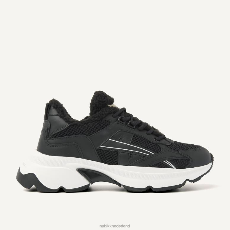 Nubikk vrouwen Ross nomadenbont sneakers H22BN128 schoenen zwart