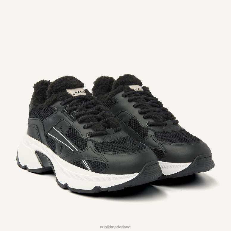 Nubikk vrouwen Ross nomadenbont sneakers H22BN128 schoenen zwart