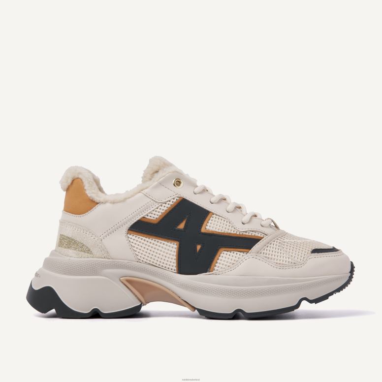 Nubikk vrouwen Ross trek bont beige sneakers H22BN123 schoenen multi