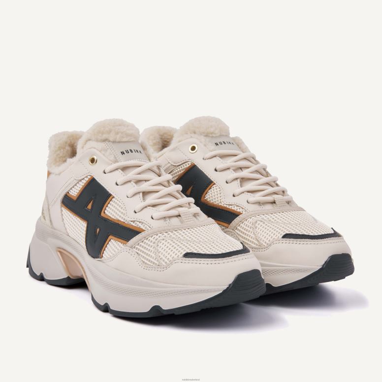 Nubikk vrouwen Ross trek bont beige sneakers H22BN123 schoenen multi
