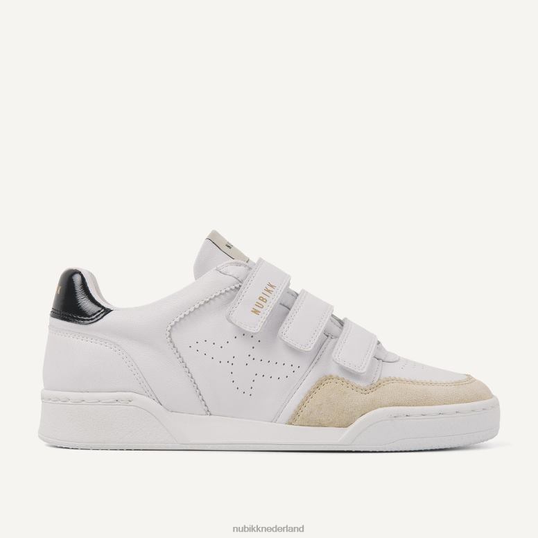 Nubikk vrouwen Sneakers met bosbessenbandjes H22BN110 schoenen beige