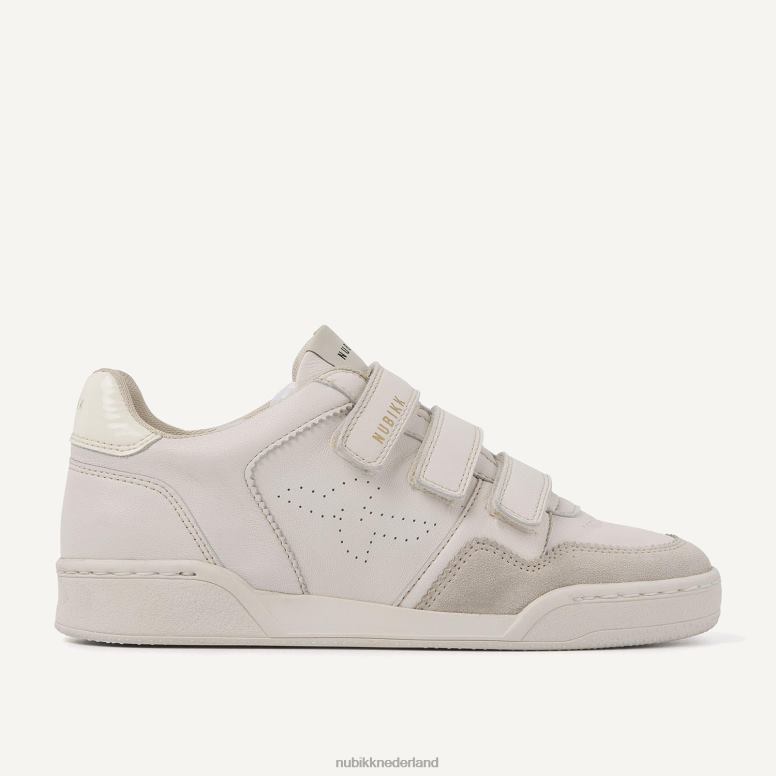 Nubikk vrouwen Sneakers met bosbessenbandjes H22BN111 schoenen gebroken wit