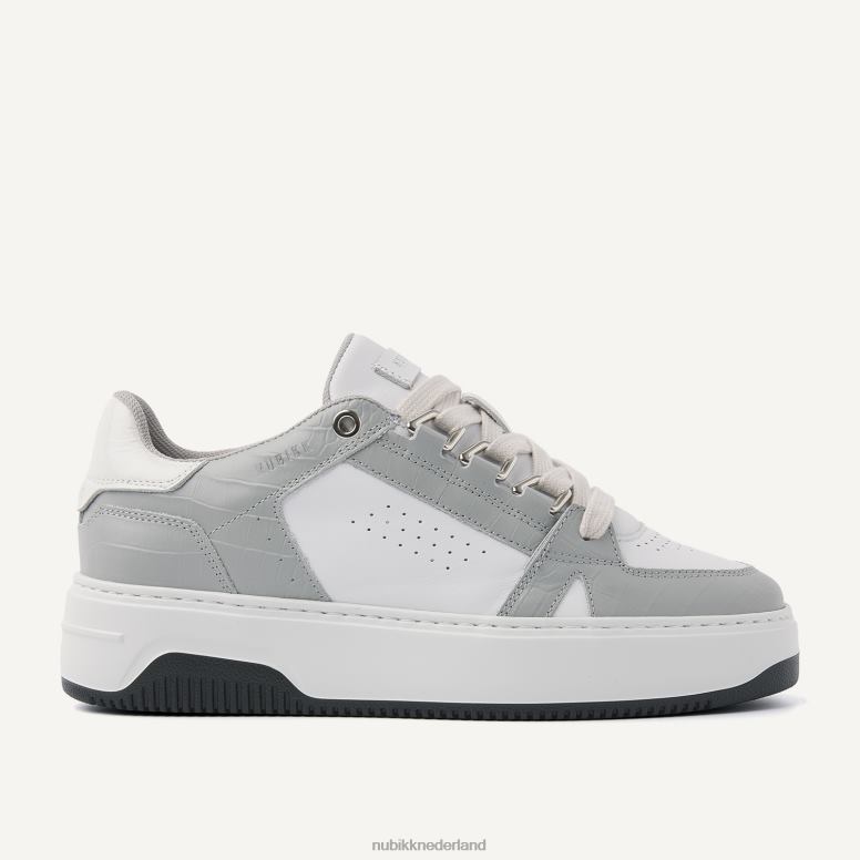 Nubikk vrouwen mand buston grijze sneakers H22BN117 schoenen wit